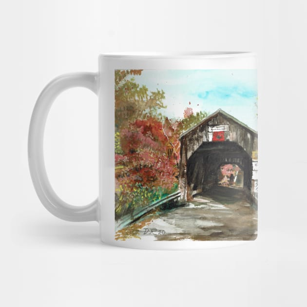 Trout Creek covered bridge #5 Moor's Mill, Waterford by DureallFineArt